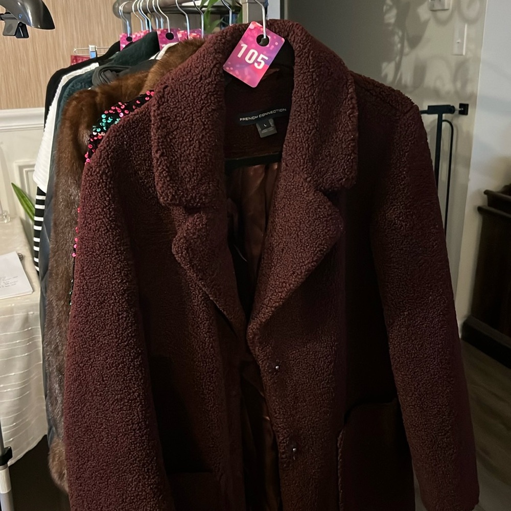 Teddy Bear Coat Merlot